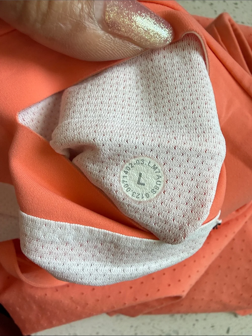 lululemon athletica Coral Perforated Drawstring Athletic Shorts